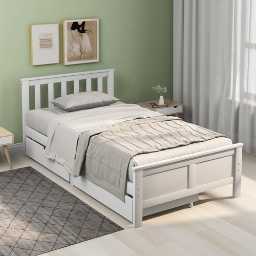3ft single 4ft6 double wooden - double,