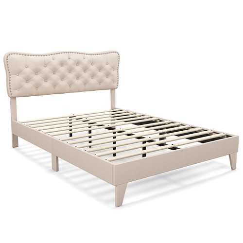 Double size wooden bed - wooden, frame