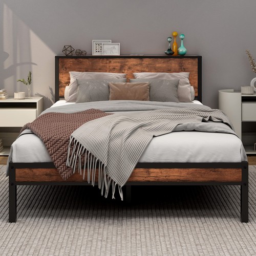 Double bed frame - frame, wooden