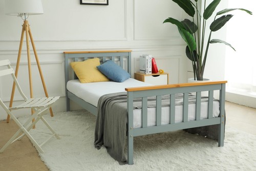 Grey solid wooden - grey, frame