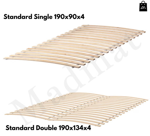 Wooden slatted bed base single - bed,