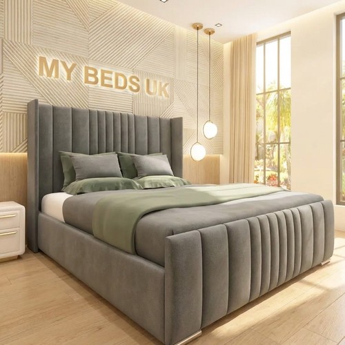 Manhattan winged panel bed - winged,