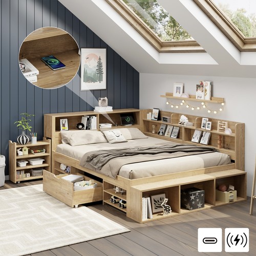 Multifunctional double wooden - double,