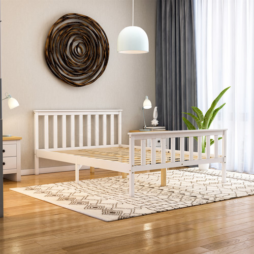 Sale double wooden bed high - wooden,