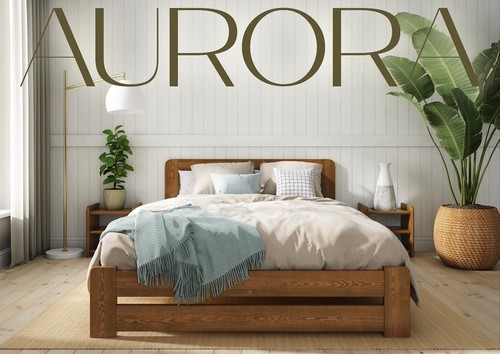 Solid wooden bed frame - solid,