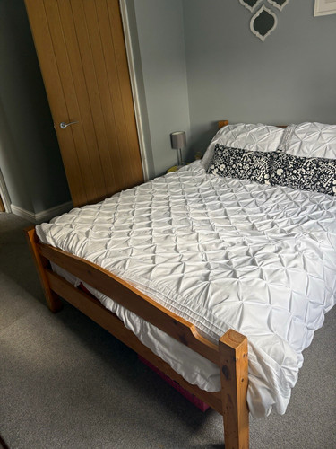 Wooden double bed - double,