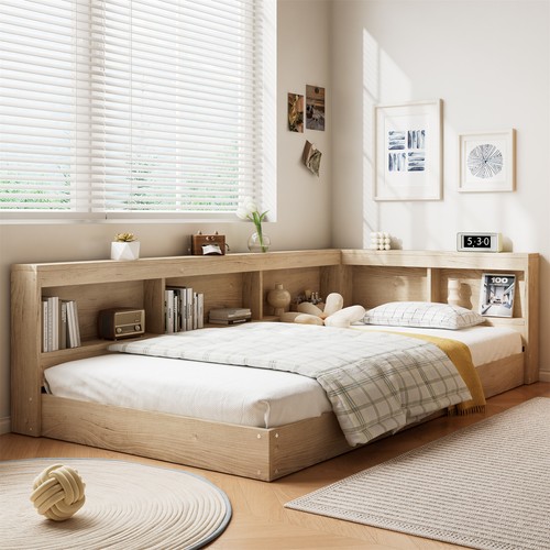 Wooden storage bed - wooden,