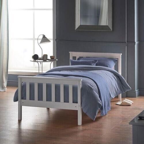 Solid 3ft 4ft wooden bed - 4ft,