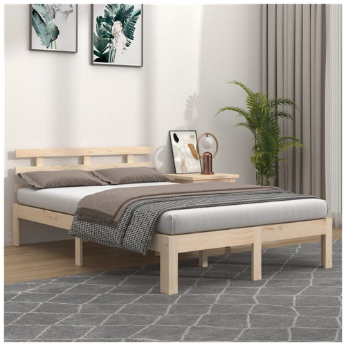 Bed frame solid pine - frame,