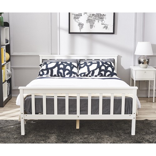 Pine wooden 4ft6 - pine, double