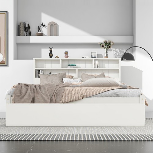 4ft6 double wooden bed frame - 4ft6,