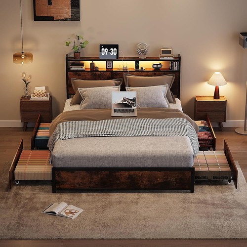 Double size bed - bed, frame
