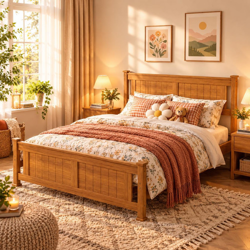 Solid pine wooden - solid, double