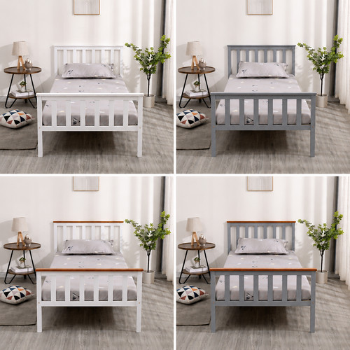 Single bed 3ft pine - bed, wooden