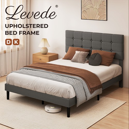 Levede bed frame upholstered - bed,