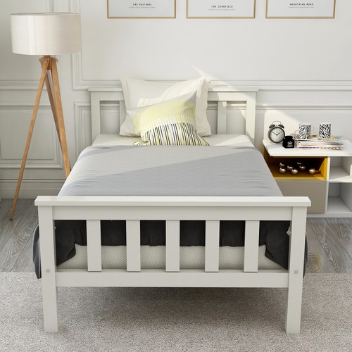 Double bed wooden frame - bed,