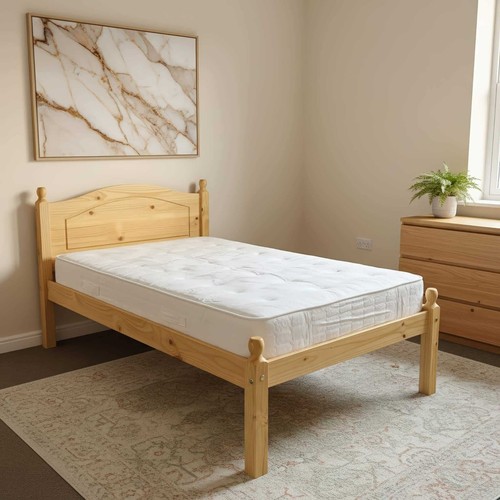 Wooden pine bed veresi - wooden,