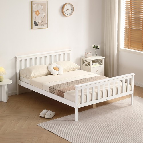 Double bed white - bed,