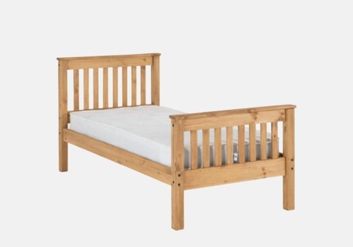 Solid pine wooden bed frame - solid,