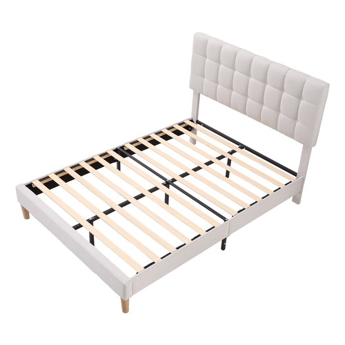Upholstered double bed - double,