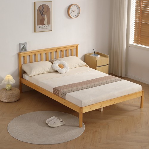 Wooden bedframe low - bedframe,