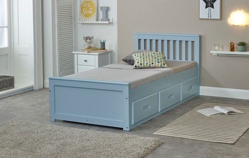 Mission bed wooden - -,