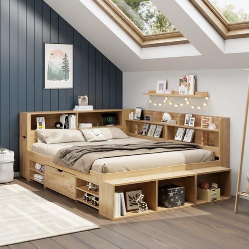 Double bed 4ft6 - bed,