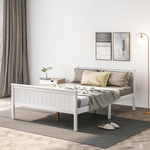 Double bed wooden - bed,