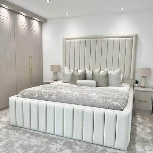 New lined panel bed frame - panel,