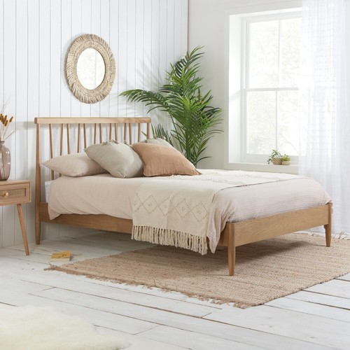 Oak wooden bed - rome,