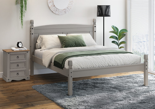 Corona bed frame - frame, grey