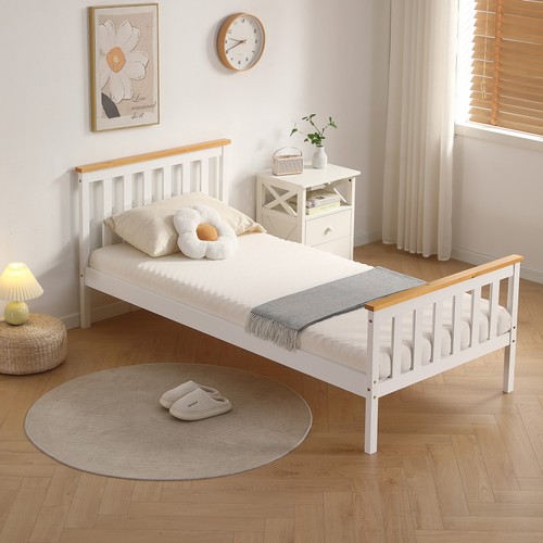 Single bed white pine - single, 3ft
