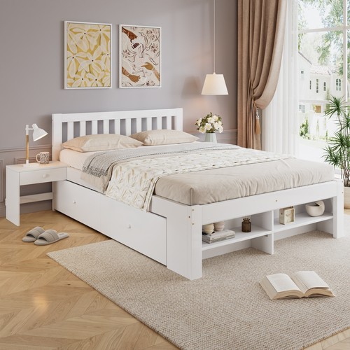 Double bed frame 4ft6 - bed,