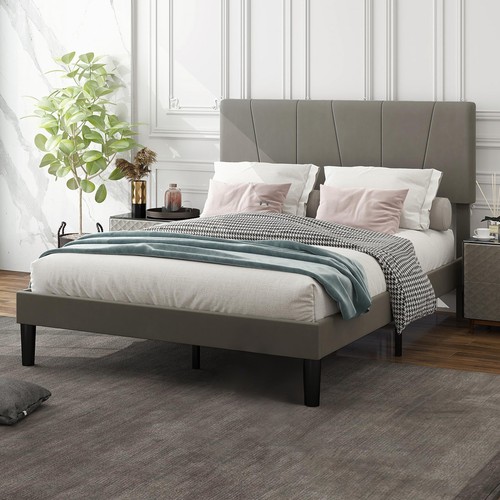 Homcom double bed frame with - double,