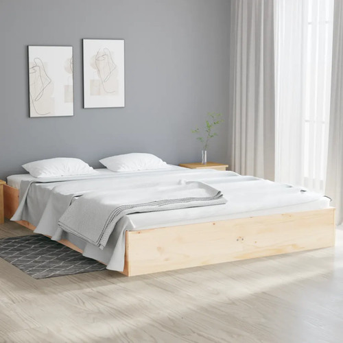 Walplus bed frame solid wood - bed,